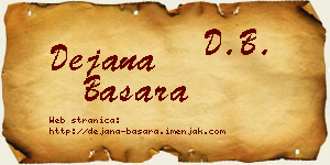 Dejana Basara vizit kartica